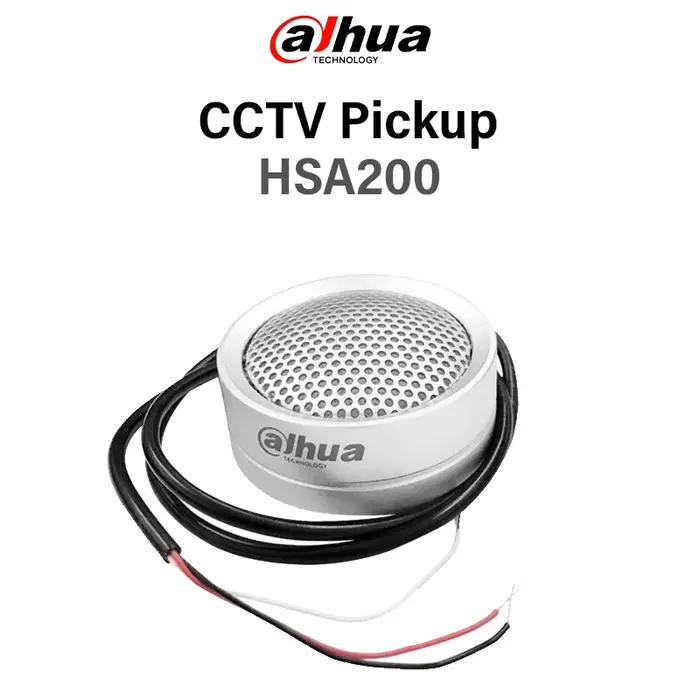 Dahua Original DH-HSA200 Microphone de prise de son haute fidélité pour caméras de surveillance dispositif de reconnaissance et de collecte Audio