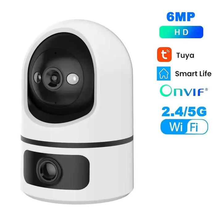 Caméra IP ANSVICAM 4K WiFi 5G à double objectif, caméras de surveillance intelligentes Tuya avec sui