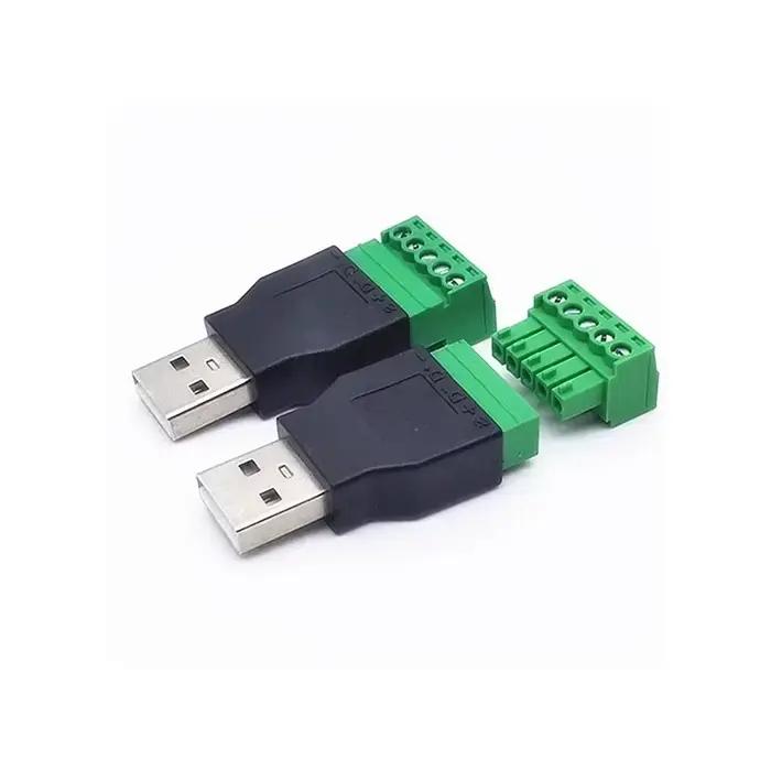 Connecteur USB 2.0 de type avec borne à vis à 5 broches