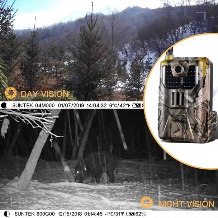 4G FTP MMS SMS Email 20 MPTrail caméra faune chasse caméras HC900LTE 1080 P 0.3 STrigger infrarouge sauvage Surveillance