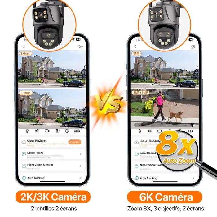 Caméra IP 6K 9MP HD WiFi
