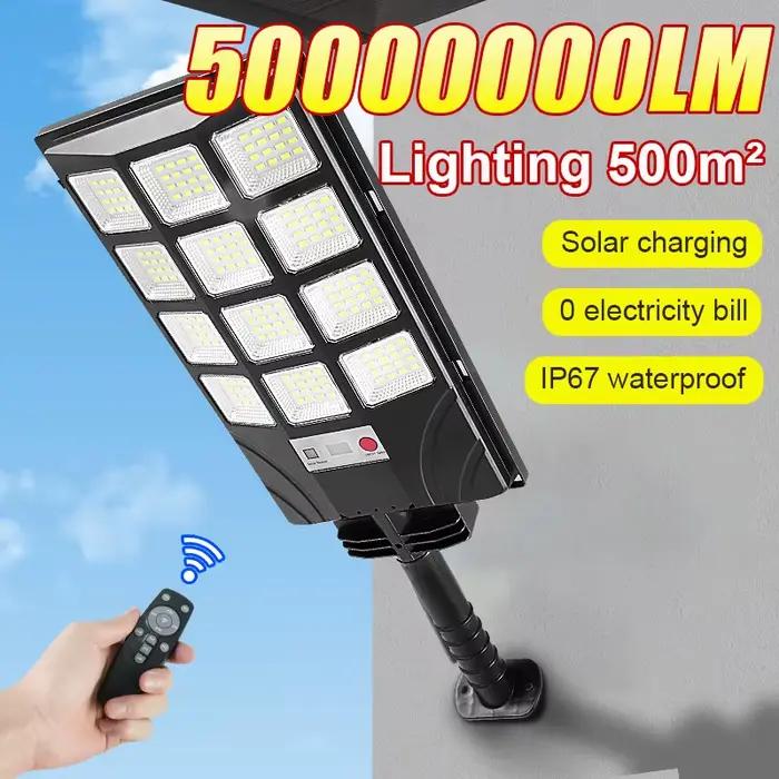 Lampes solaires extérieures 50000000LM lampe à énergie solaire pour jardin rue LED éclairage