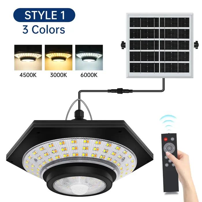 Lampe solaire suspendue pour hangar
