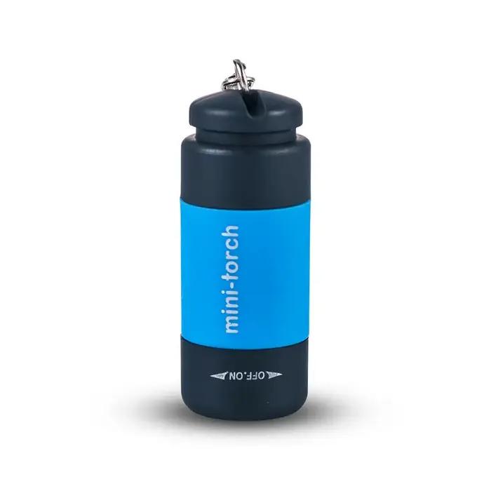 Mini torche LED lampe de poche Rechargeable Portable porte-clés interrupteur rotatif étanche Camping en plein air
