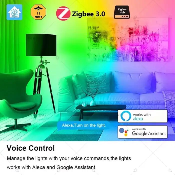 Ampoule Led Intelligente 110V 220V E27 B22 Fonctionne Avec Alexa Echo Plus Google Home Assistant App Commande Vocale 2MQTT Occasions Spéciales