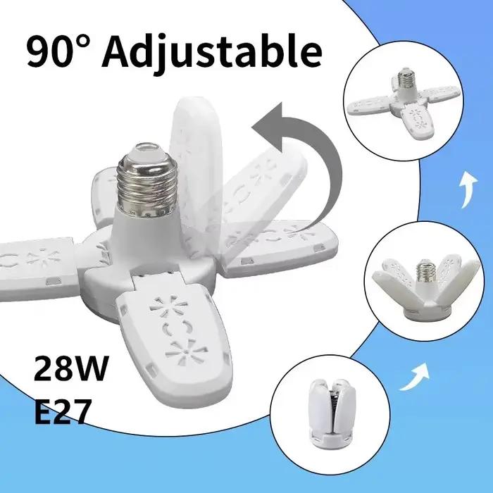Ampoule LED pliable en forme d'éventail