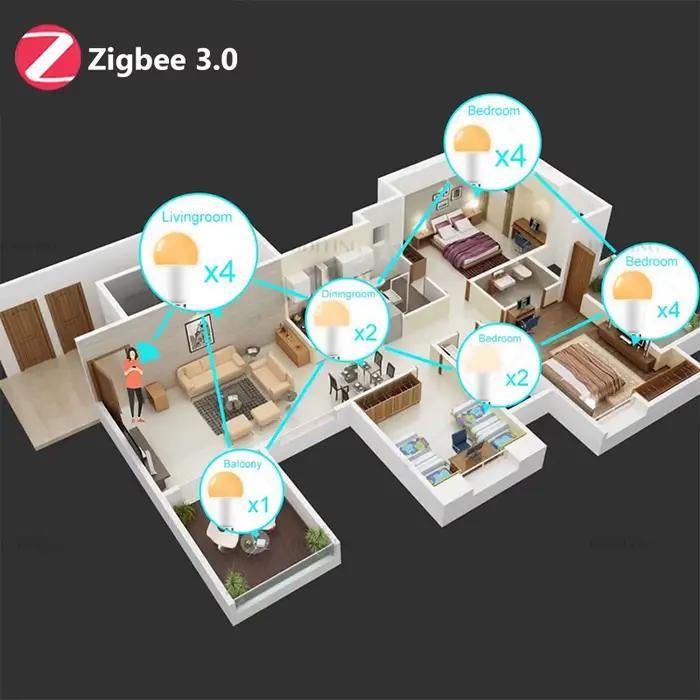 Ampoule Led Intelligente 110V 220V E27 B22 Fonctionne Avec Alexa Echo Plus Google Home Assistant App Commande Vocale 2MQTT Occasions Spéciales
