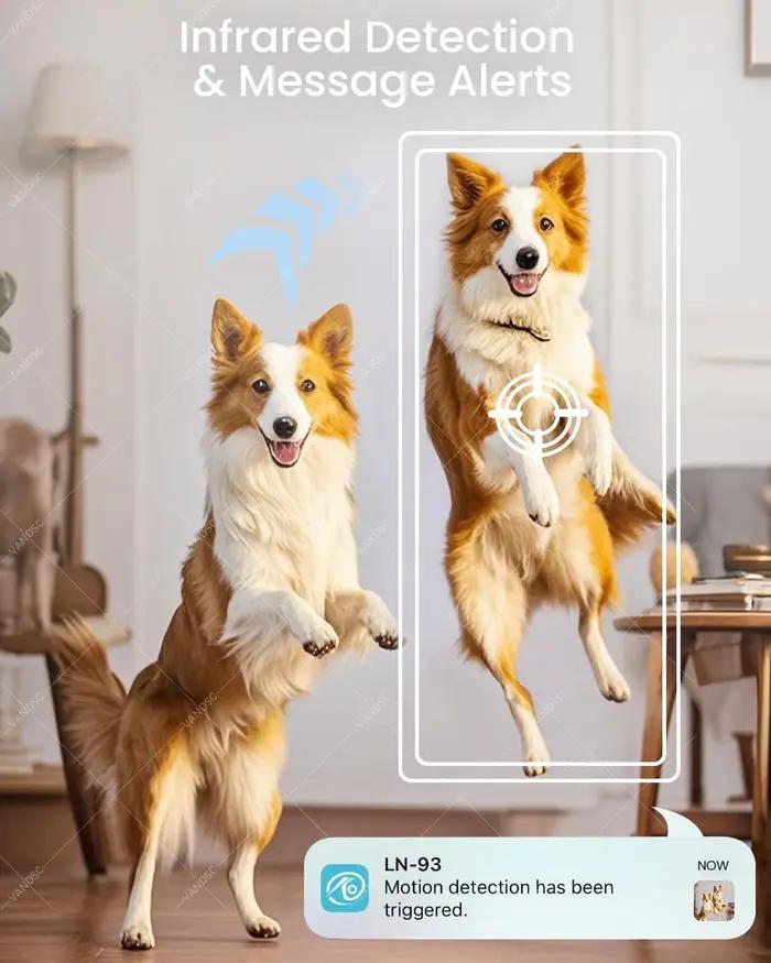 Mini Caméra de Sécurité Nanny Cam avec Objectif Rotatif 180° pour Surveillance à Distance Maison Bureau Voyage
