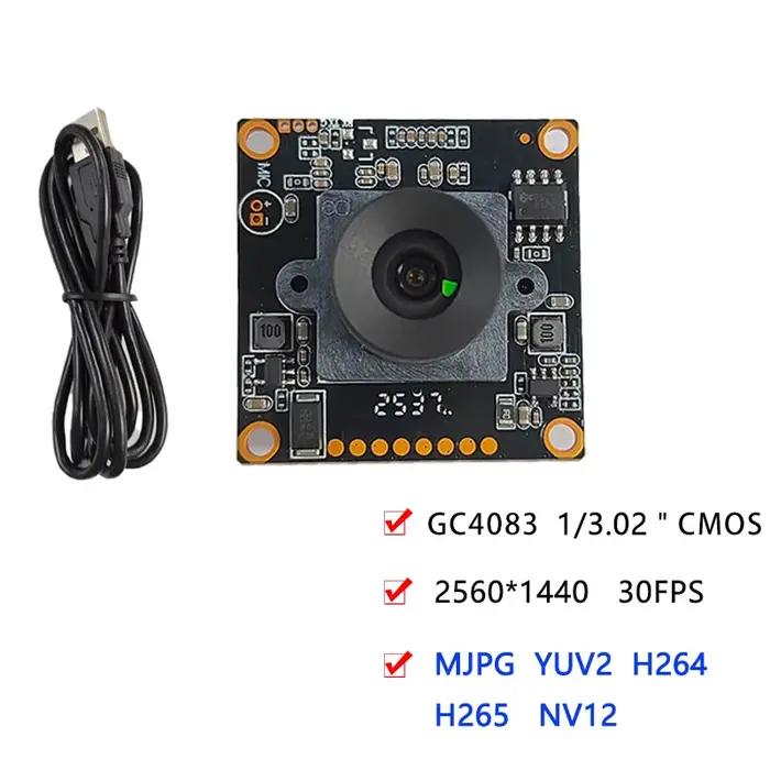 Mini caméra USB de sécurité CCTV 4MP 2560*1440 30FPS H265 GC4083 CMOS UVC pour PC, ordinateur portab