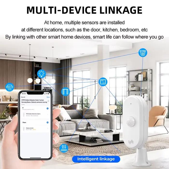 ONENUO Tuya WiFi sécurité alarme antivol mouvement infrarouge humain PIR capteurs