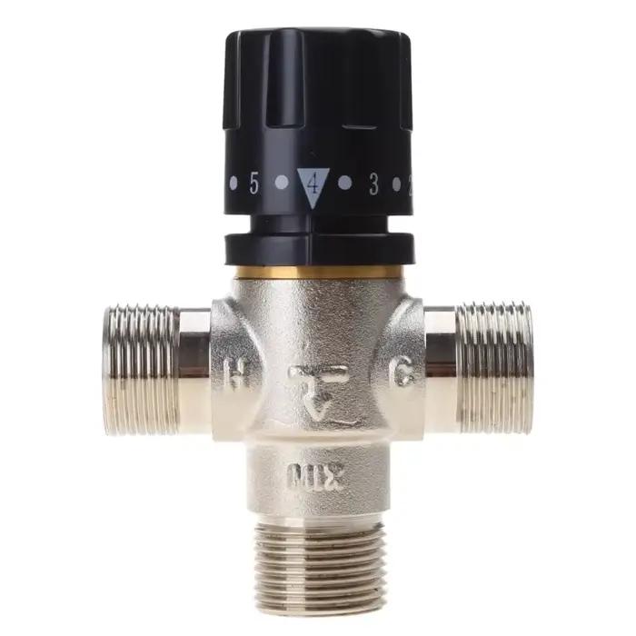Vanne de mélange thermostatique DN20 à 3 voies, vanne de chauffe-eau solaire de 3/4 pouces, vanne de