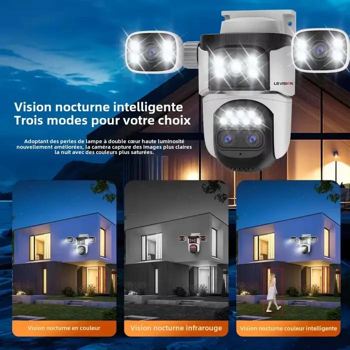 LS VISION 20MP 3 * écrans Surveillance à domicile caméra Wifi 10X Zoom