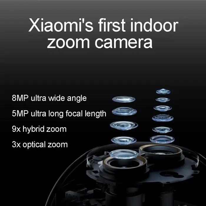 Caméra Intelligente Xiaomi 4 Édition Zoom 9X Double Caméra 8MP 5MP Grande Ouverture f1.6 4K Surveillance IA Humanoïde Animal Compagnie Occasions Spéciales Sécurité Maison Bureau Propriété