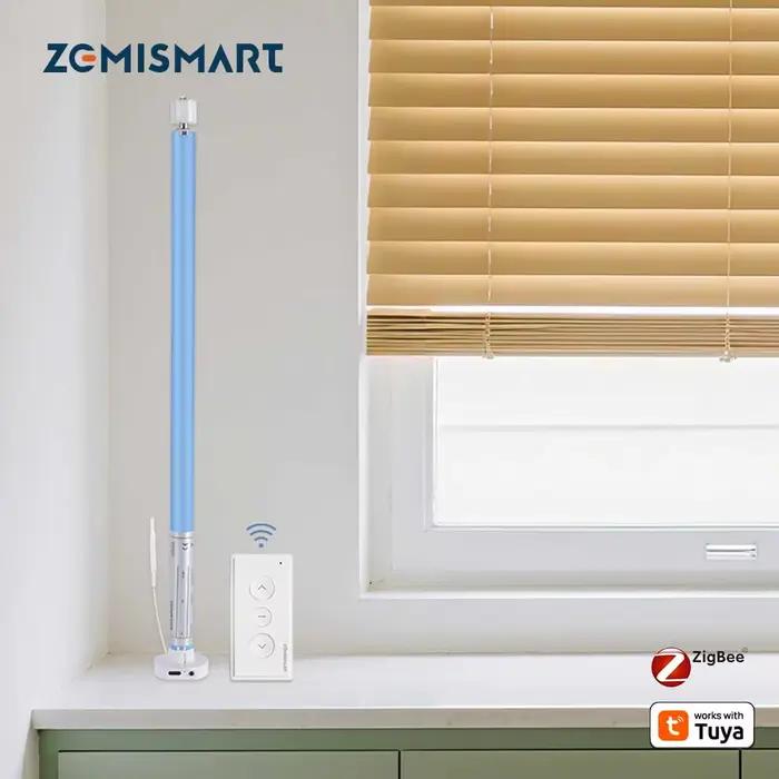 Zemismart Zigbee moteur de stores roulants électriques pour 17 25 28mm Tube alimenté par batterie
