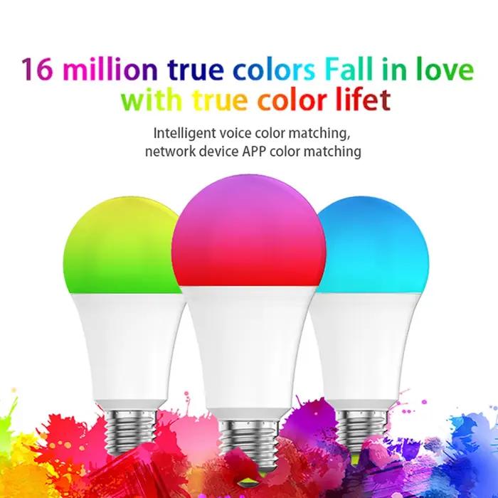 Ampoule LED Wi-Fi Bluetooth Intelligente à Changement de Couleur pour Ambiance Personnalisée à Offrir Occasions Spéciales