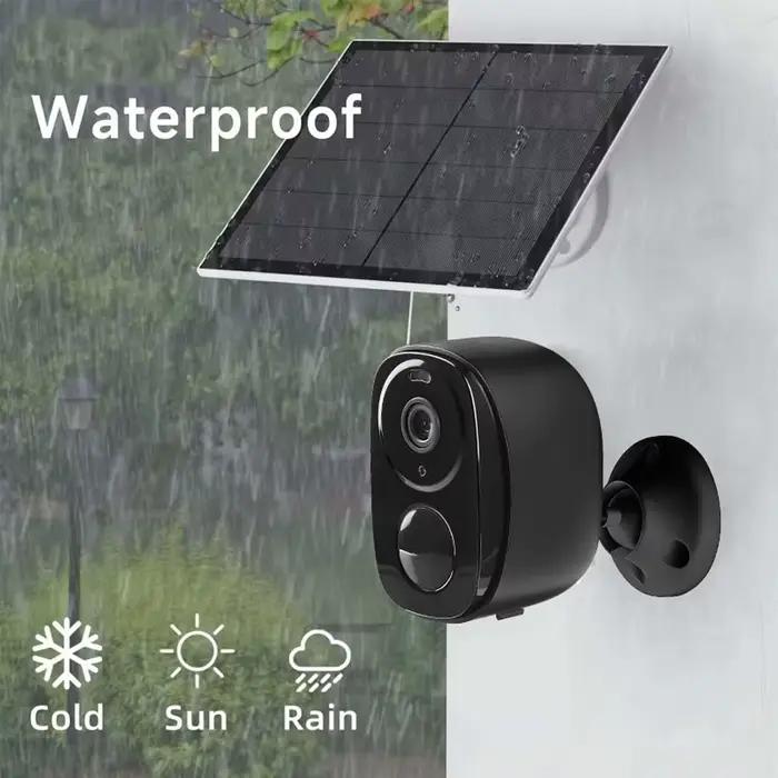 Caméra de sécurité solaire 4G 5MP 2K HD sans fil extérieure avec vision nocturne couleur alimentation par batterie détection PIR étanche et audio bidirectionnel pour maison et commerce occasions spéciales