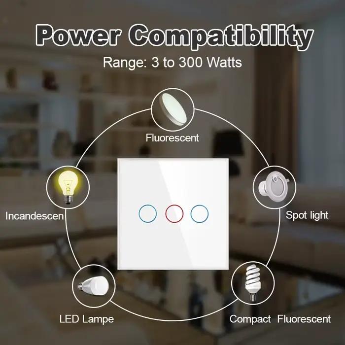 Capteur de lumière tactile mural Novski en verre trempé pour éclairage intelligent modernes et durables occasions spéciales