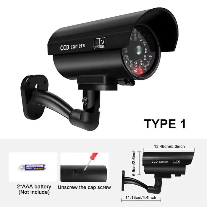 DUNIActiv- Caméra étanche pour intérieur et extérieur, faux système de surveillance CCTV, lumières L