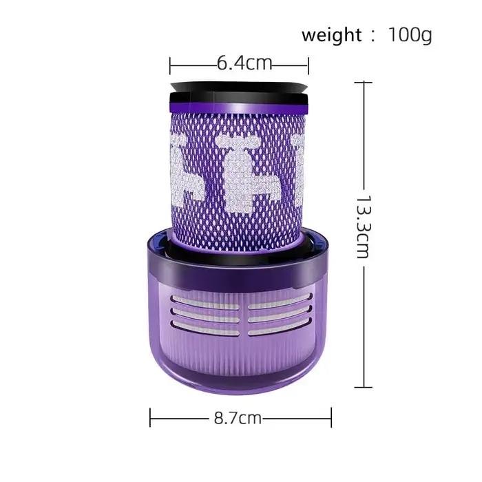 Filtres lavables pour aspirateur sans fil Dyson V12 Slim Detect absolu, filtre HEPA, pièces de recha