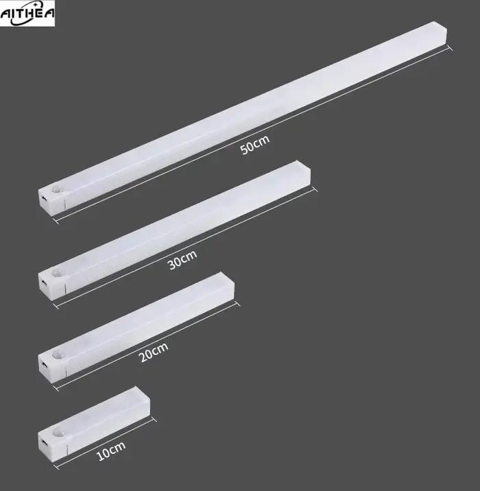 Lampe LED à détecteur de mouvement AITHEA PIR, rechargeable par USB, lumière de nuit à induction, la