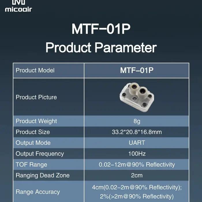 Capteur de débit optique et Lidar MTF-01P/MTF-01
