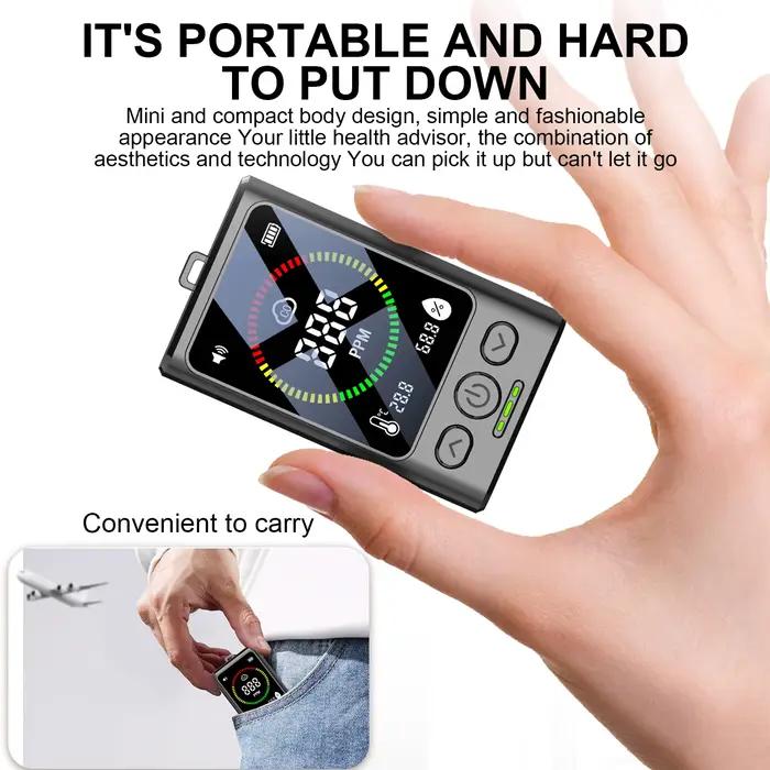 Détecteur de monoxyde de carbone portable avec affichage numérique rechargeable pour la sécurité de la maison, du garage et de la cuisine occasions spéciales