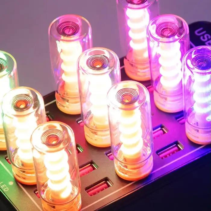 Voiture USB LED spirale Filament tactile gradation ampoule 5V rétro LED ampoule 1W veilleuse Camping incandescent décoratif LED éclairage pour ambiance personnelle et voyage