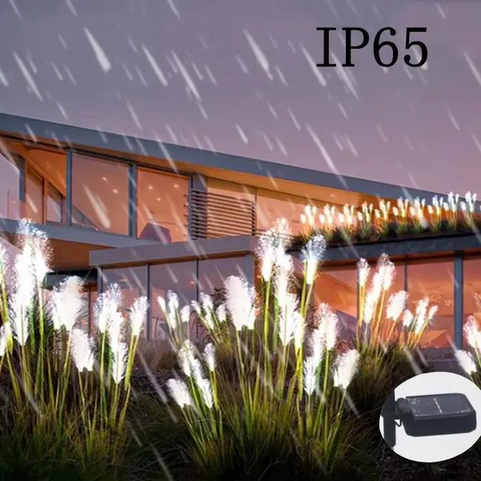 1-4 LED lampes de jardin solaires en plein air étanche Reed lumière lampe à énergie solaire cour de