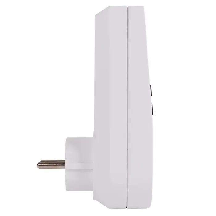 Prise murale électrique programmable avec minuterie hebdomadaire et batterie intégrée pour contrôle d'énergie et confort quotidien