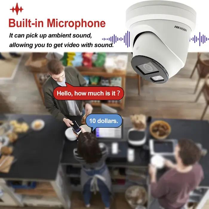 Caméra IP Hikvision 4MP 8MP 4K ColorVu Intelligente à Double Éclairage avec Détection Humaine et Véhiculaire