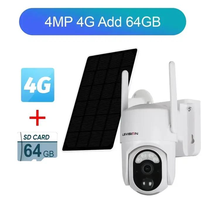 4MP 4G WIFI caméra solaire IP CCTV