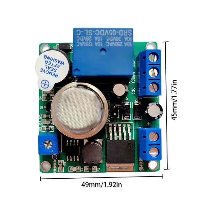 Détecteur de fumée MQ-2 Tech struction er Alarme cite Contrôleur de commutation 12V 24V