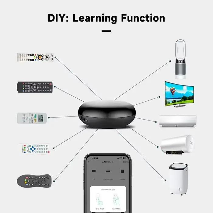 Tuya WiFi IR télécommande maison intelligente contrôleur infrarouge universel pour Alexa Google protection de sécurité à domicile domotique