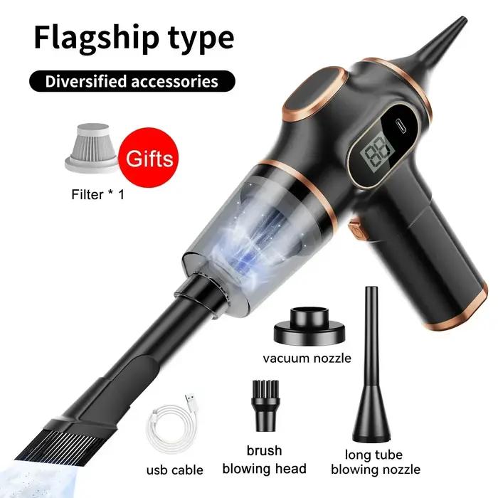 Aspirateur à main sans fil Xiaomi 9500000Pa avec écran LCD pour nettoyage humide et sec, idéal pour maison et voiture, capacité de 1-2 litres, brosse turbo, autonomie 2 heures
