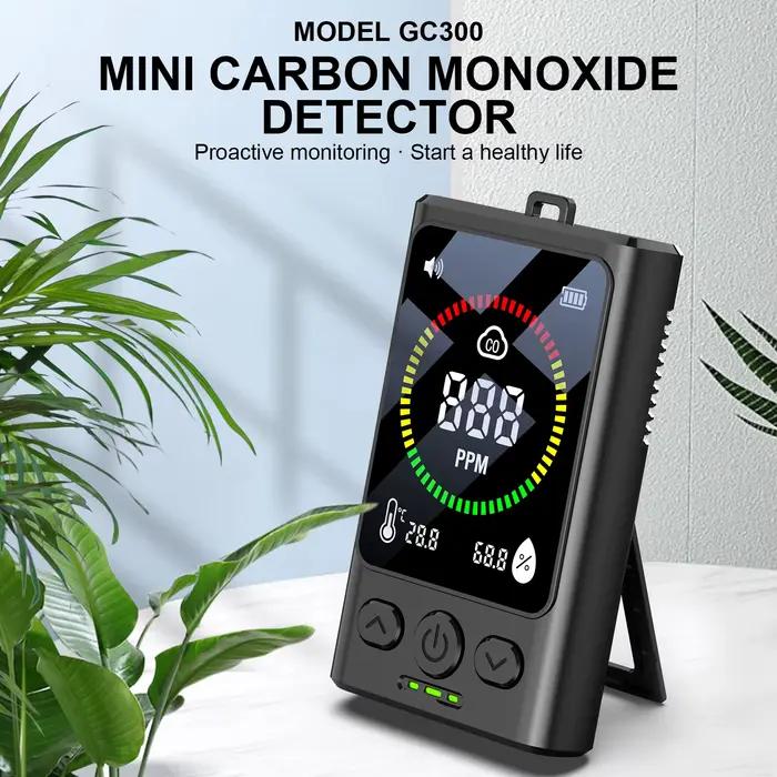 Détecteur de monoxyde de carbone portable avec affichage numérique rechargeable pour la sécurité de la maison, du garage et de la cuisine occasions spéciales