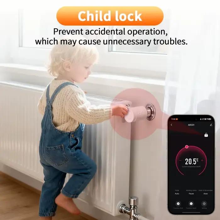 Vanne thermostatique Tuya Zigbee