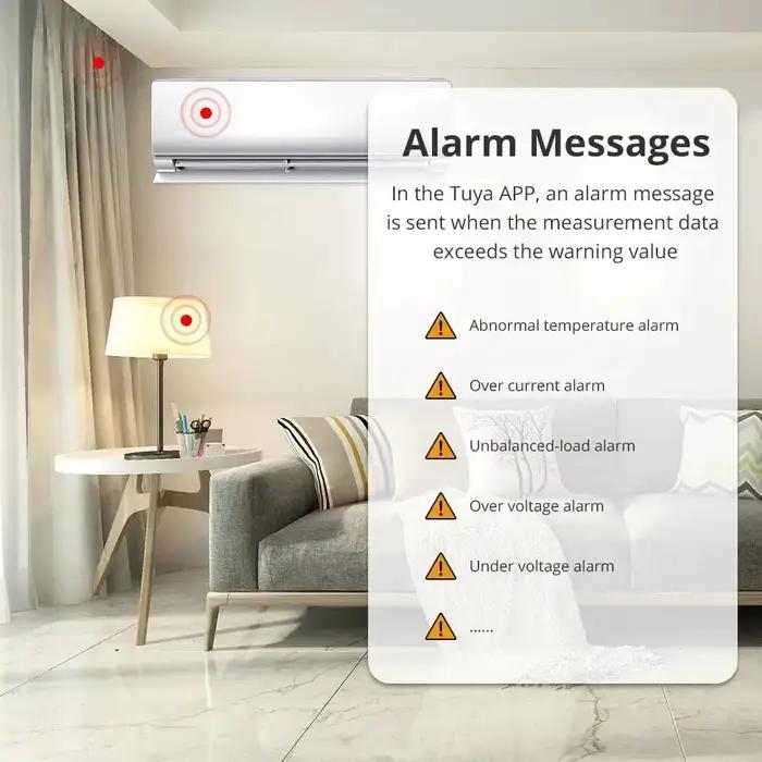 Zemismart Zigbee compteur d'énergie intelligent 3 phases 4 fils capteur de moniteur de puissance fon