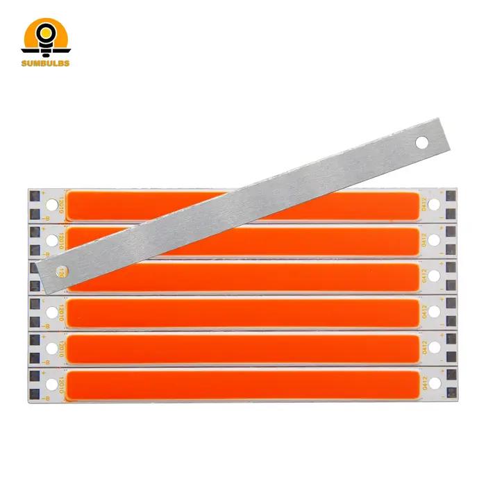 SUMBULBS 120x10mm DC 12V 10W COB bande Source de lumière 6 couleurs disponibles ampoule à Diode électroluminescente pour bricolage barre lampe à puce LED