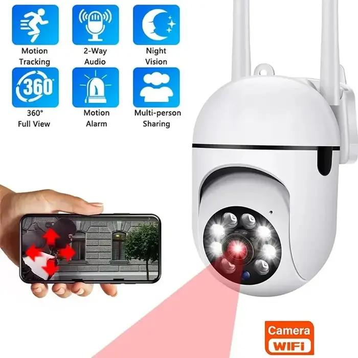 Caméra de surveillance extérieure PTZ IP WiFi HD 1080p/2.4G