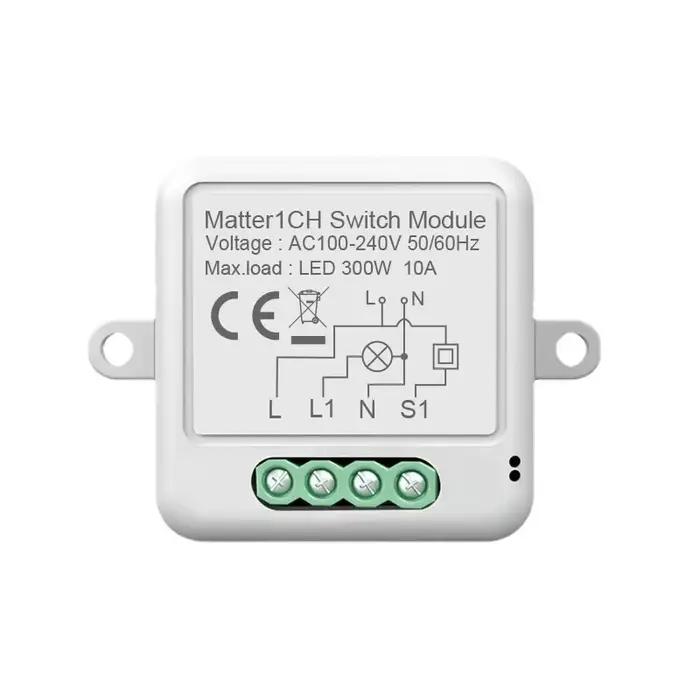 Module de commutation WiFi intelligent 1 CH, disjoncteur d'ampoule à monter soi-même, prise en charg