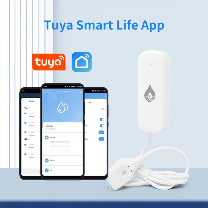 Détecteur de fuite d'eau WiFi/Zigbee sur le sol et les murs