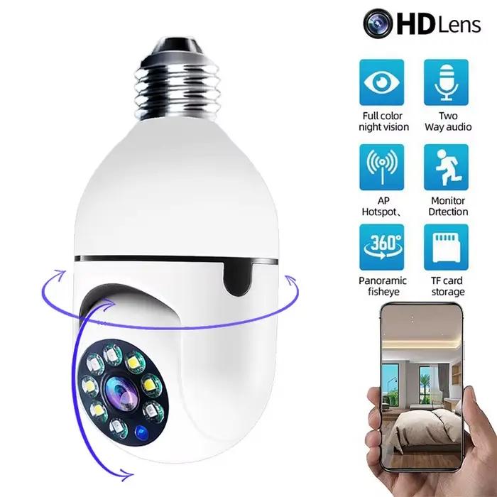 Caméra ampoule 360° ° Caméra IP pivotante 1080p