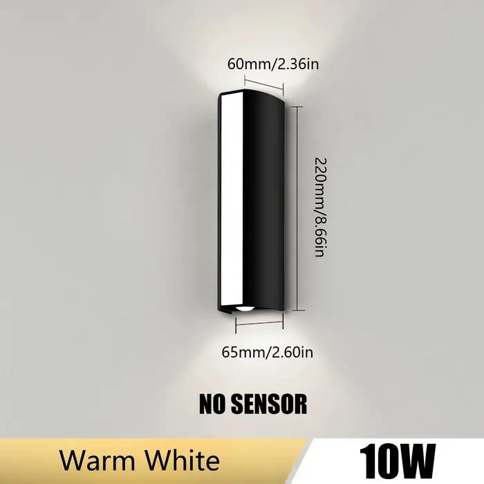 Applique murale LED extérieure 10W IP66 étanche, lampe AC85-265V blanc chaud blanc froid, éclairage