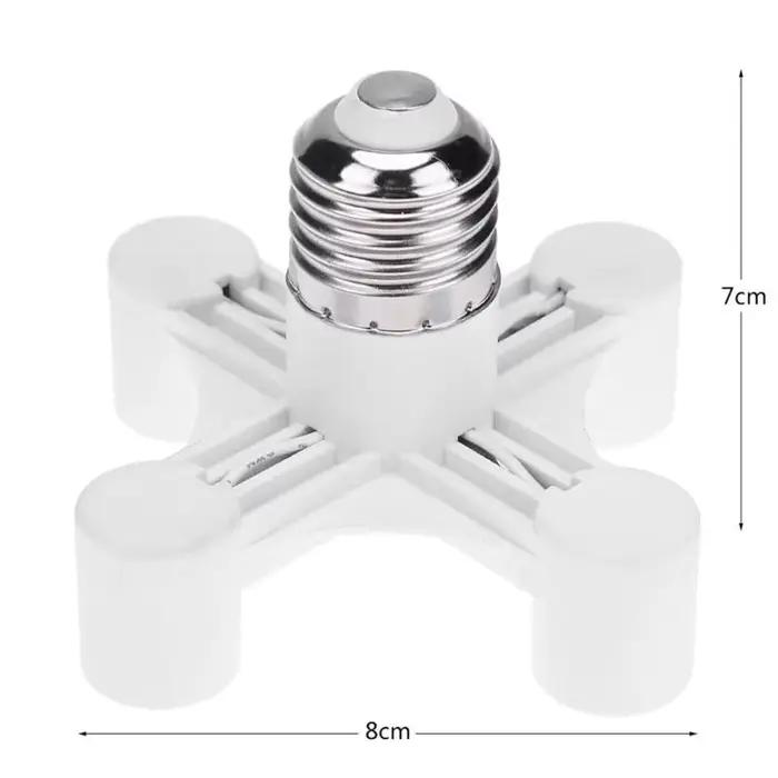 Douille d'ampoule E27 à 3 E14 / E27 à 4 E14 séparateur convertisseur vis support de lampe à induction occasionnel pour amélioration de l'éclairage maison bureau magasin