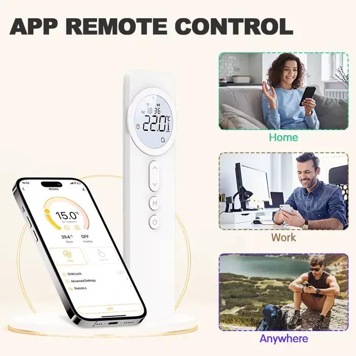 Thermostat numérique WiFi sans fil RF 220V