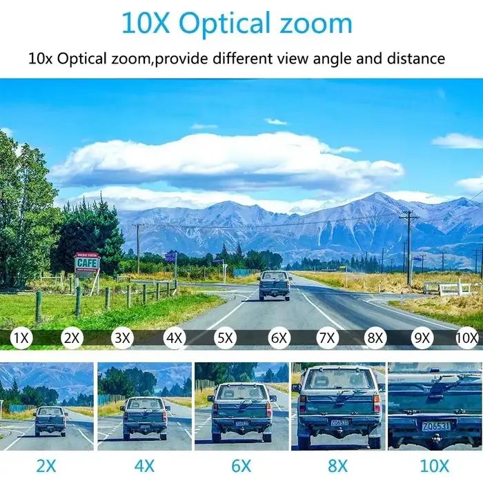 8MP 4K 12X Zoom POE caméra IP extérieure 5MP détection humaine métal PTZ vitesse dôme