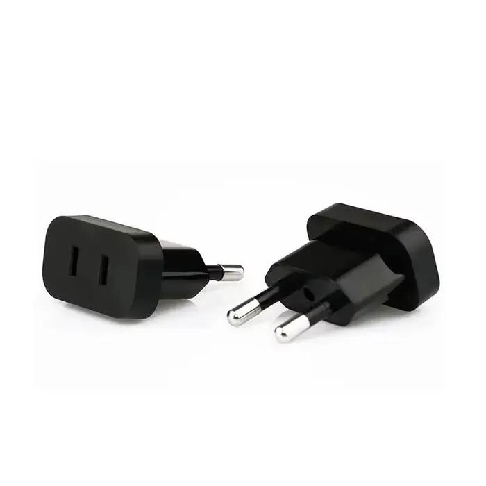1 pièces 4.8mm adaptateur de prise de courant US vers ue Euro Europe prise convertisseur de prise de