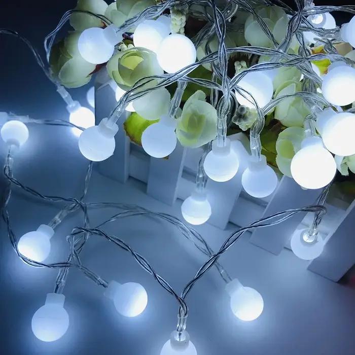 Guirxiété lumineuse boule LED alimentée par batterie USB