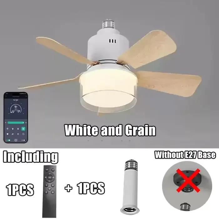 Ventilateur de plafond à prise avec lumière