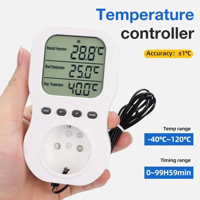Thermostat intelligent LCD minuterie numérique prise multifonction régulateur de température interrupteur chauffage